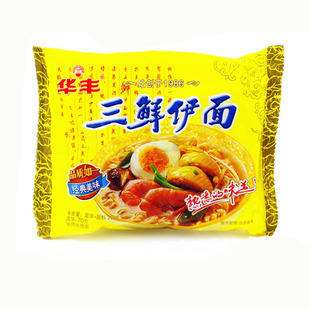 华丰三鲜伊面80后经典怀旧零食儿时方便面干吃面8090童年回忆88g