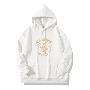 秋冬款加绒加厚连帽男士卫衣2022新款保暖落肩春秋余文乐同款外套