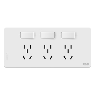 德力西拓展插座扩展插座86型墙上固定原位替换面板多功能明装16a