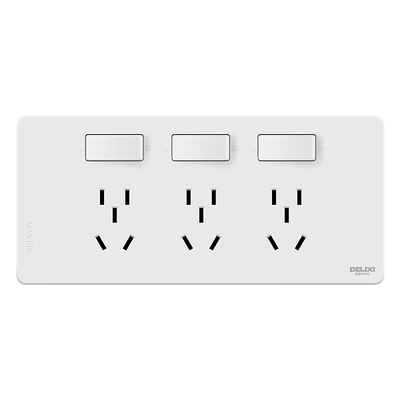 德力西墙面扩展插座墙面原位替换