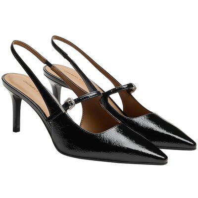 CHARLES&KEITH26春季新款CK1-60920414气质尖头玛丽珍高跟鞋凉鞋
