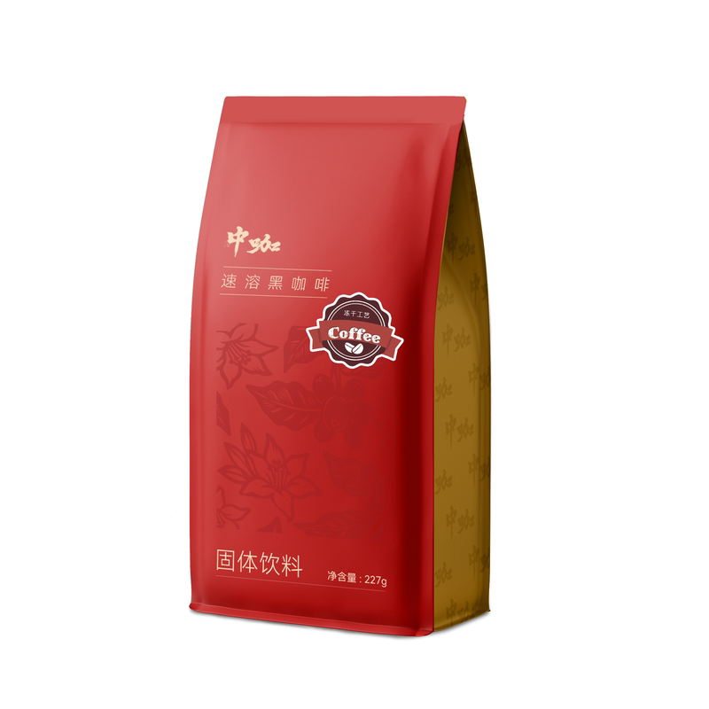 中咖冻干速溶纯黑咖啡特浓 云南咖啡 227g