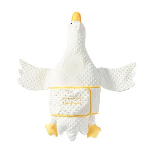 大白鹅婴儿排气枕新生儿宝宝防二月闹飞机抱枕安抚胀气趴睡觉神器