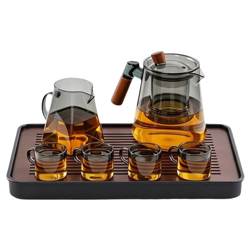 玻璃茶具套装家用轻奢高档泡茶壶