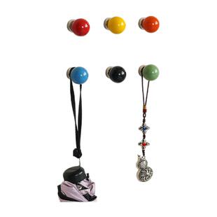 彩色陶瓷强力磁吸挂钩防盗入户门装饰冰箱磁吸贴免打孔多巴胺家居