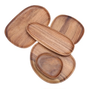 胡桃木托盘日式木质茶托盘长方形木托盘餐盘点心盘茶托实木托盘碗