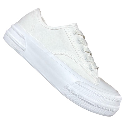 欧美潮流宽肥脚帆布板鞋