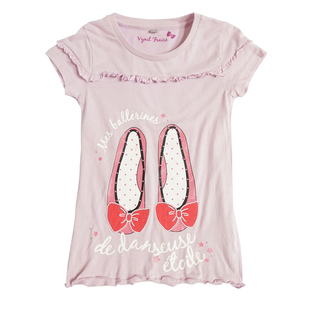 断码特惠外贸童装女童夏装纯棉短袖T恤卡通儿童短袖上衣7350