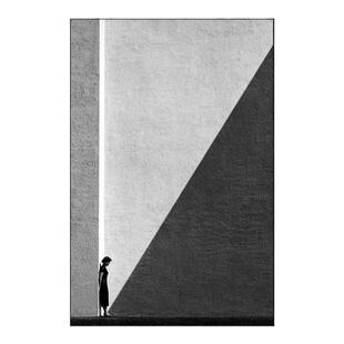 黑白摄影作品挂画饭店照片墙何藩客厅装饰画老香港街景工业风壁画