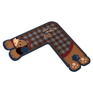 复古美式L形转角浴室地垫厕所门口硅藻泥吸水脚垫卫生间防滑地毯