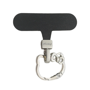 可爱猫猫旋转头夹片手机挂绳薄垫片不顶壳不影响充电结实耐用手机链串环挂钩金属圆扣连接贴压片卡条挂件新款