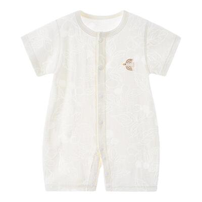 洋甘菊婴儿连体衣夏季薄款衣服