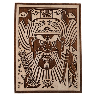 门神系列年画拓印木刻版画