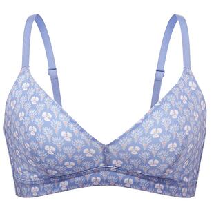 HSIA遐 无钢圈软支撑内衣女三角杯防凸点光面胸罩小胸薄款文胸