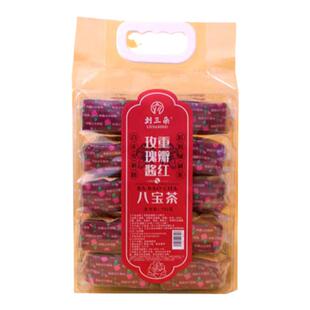 宁夏吴忠市刘三朵八宝茶玫瑰酱75克10连包枸杞桂圆沙枣三炮台盖碗
