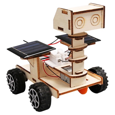 【赠送颜料笔刷】太阳能月球车
