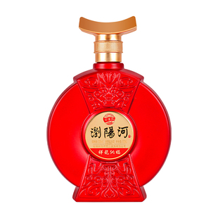浏阳河祥龙纳福浓香型500ml*2瓶 纯粮食酒 批发送礼宴请礼箱礼盒