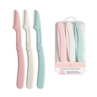 折叠式修眉刀安全型初学者女刮眉毛刀片男士女士通用全套装超有型