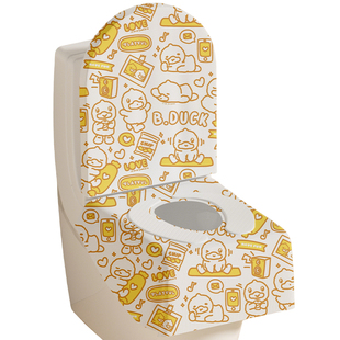 有时光一次性马桶垫加大加厚三层全覆盖酒店便携旅行孕产妇坐垫