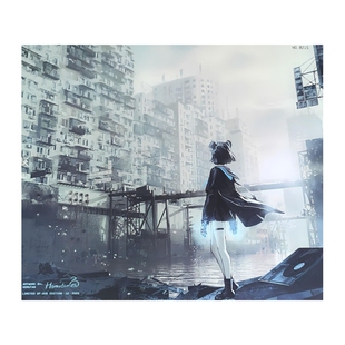 WALLHACK沃哈克SP005 DESOLATE YUME荒境钢化玻璃鼠标垫FPS专用大