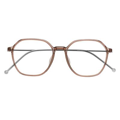 目匠超轻6g显白冷茶色近视眼镜框