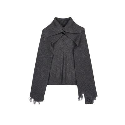 LESS绵羊毛针织衫女简约休闲套头叠穿毛衫含山羊绒2N0320690