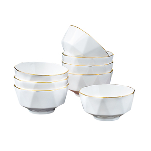 高颜值釉下彩陶瓷碗家用2026新款餐具套装米饭碗汤碗泡面碗大小碗