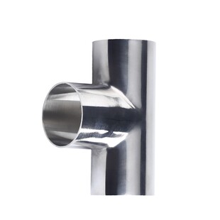 粗抛三通304不锈钢卫生级镜面装饰T型等径食品级焊接三通接头管件