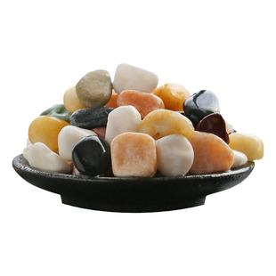 鱼缸底沙一石成景片岩景观石溪流石原生态石砂松皮水冲石头小石子