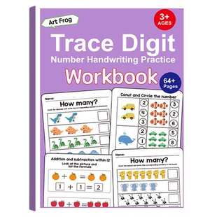 Trace Digit Number Handwriting Practice找规律数学填空练习册