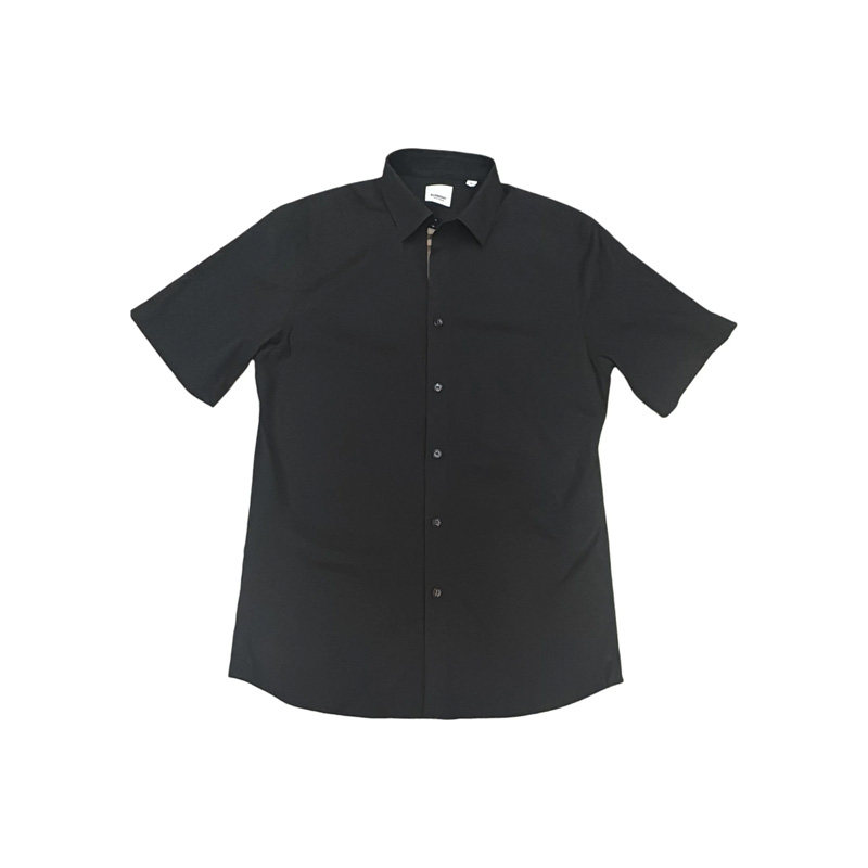【自营】BURBERRY/博柏利夏季男士翻领单排扣短袖衬衫80914341
