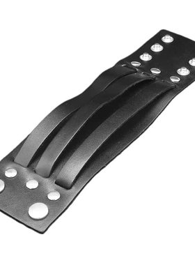 夸张牛皮朋克风饰品遮挡疤痕手环