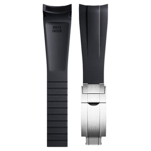 氟橡胶手表带适用帝舵碧湾1958型小怪兽红花GMT熊猫计时1954帝陀