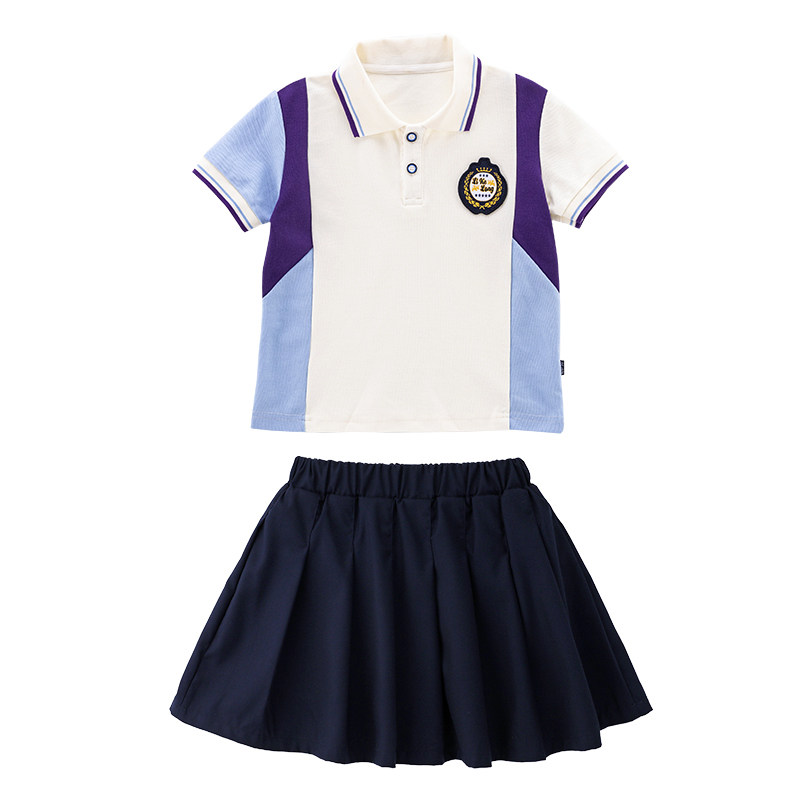 幼儿园园服夏季短袖英伦学院风小学生校服儿童班服六一毕业照服装