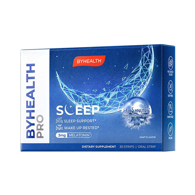 【达人直播】Byhealth褪黑素闪睡片助眠睡眠晚安闪释片BH褪黑素
