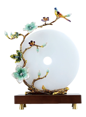 珐琅彩平安扣乔迁送礼吉祥摆件