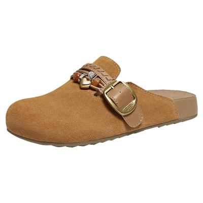 他她自由旅者女鞋春季勃肯鞋毛毛