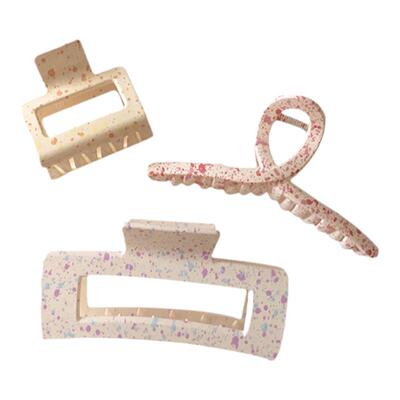 ins颜色超美夏日点点抓夹发饰