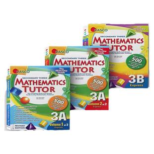 正版新加坡数学 中学教辅 Mathematics Tutor家庭教师 九年级3本 英文原版 新加坡教辅 CASCO Tutor