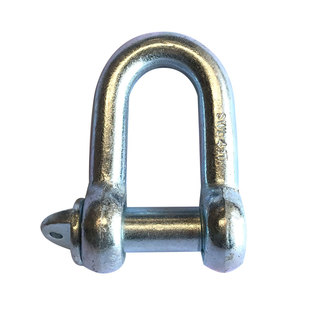 国标起重卸扣U型卡扣D型连接扣吊装配件吊环高强直型卸扣2吨m20