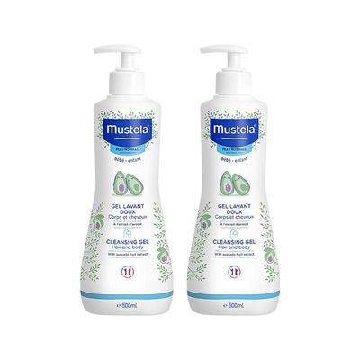 【自营】mustela妙思乐儿童洗发水沐浴露二合一500ml婴儿宝宝洗护