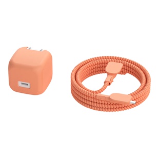 适用于Belkin贝尔金充电器保护套45W冰快充硅胶壳iPhone17promax数据线保护套防折断Mac/iPad充电头套全包