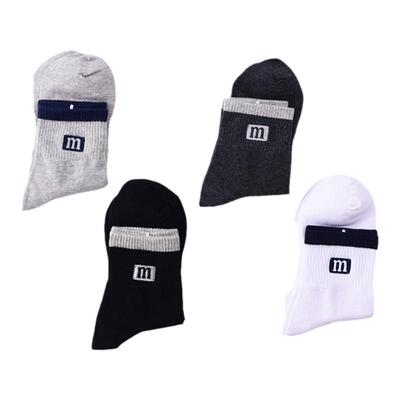 春夏薄纯棉吸汗防臭休闲运动男袜