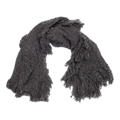 韩国小众废土风做旧破洞围巾围脖