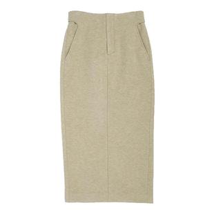 YOUWEI有尾2025春季新品空气层直身长半裙女简约直筒半裙Y5825104