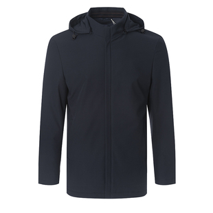 梦特娇[90白鹅绒/可卸帽]中长款羽绒服男冬派克厚外套1DW52240650