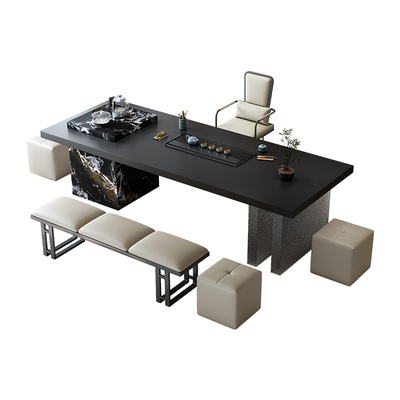 意式轻奢阳台岩板茶桌2025年新款