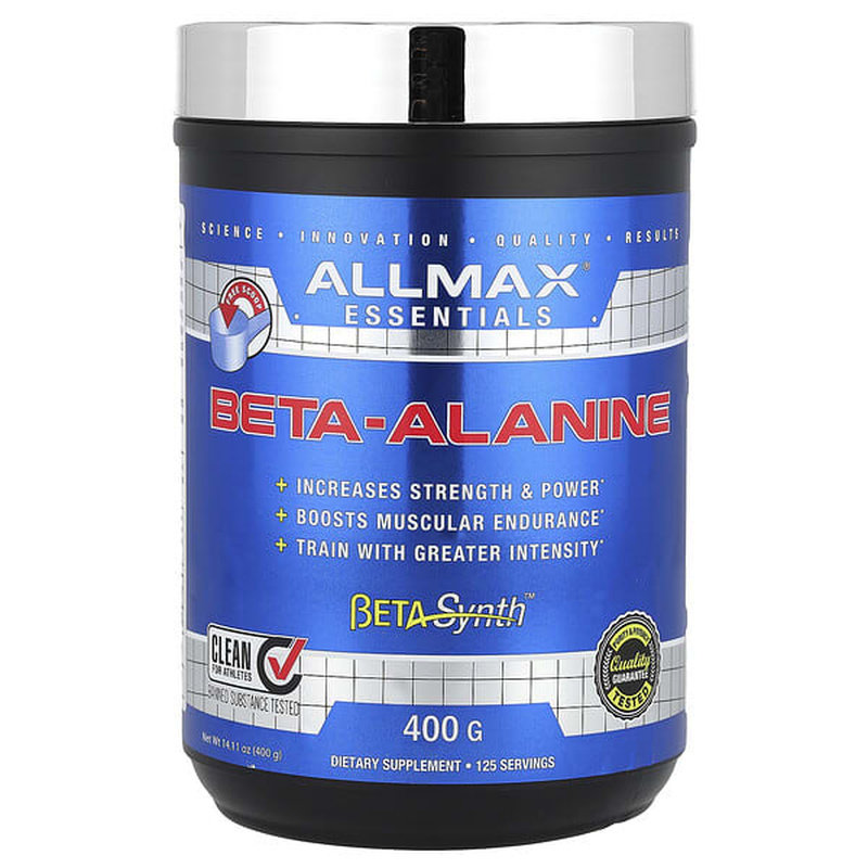 ALLMAX纯β-丙氨酸粉帮助肌肉耐力肌肽水平运动表现训练爆发力泵