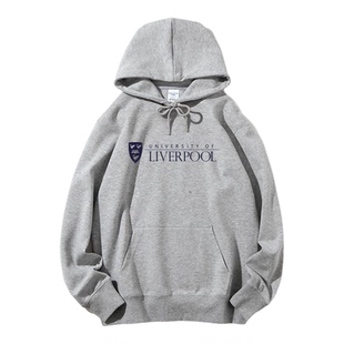 UoL利物浦大学Liverpool套头连帽卫衣班服加绒纪念品聚会校服