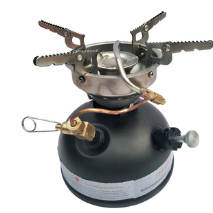 户外炉具汽油柴油液体酒精炉便携一体式防风炉头野餐炉野营野炊具